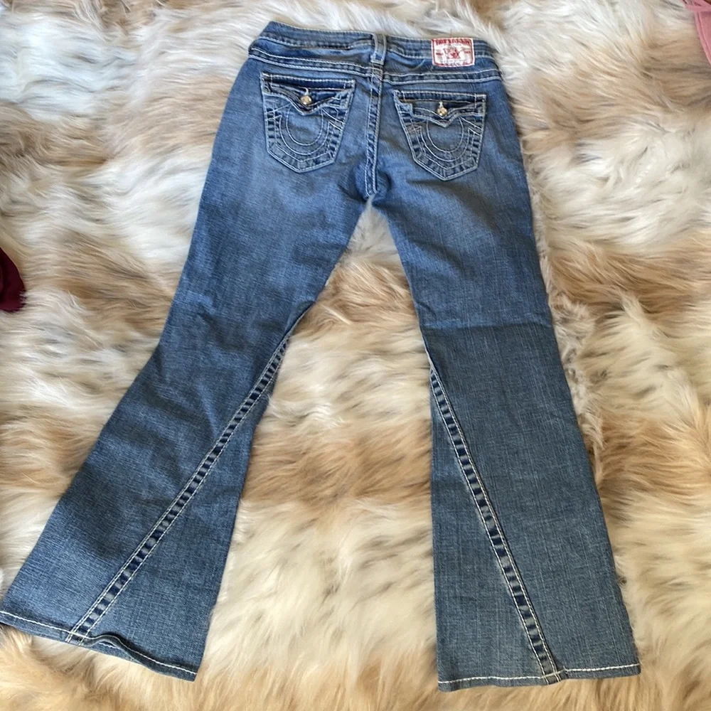 True Religion Jeans, flare style with embellishments, size 26 - Picture 2 of 13